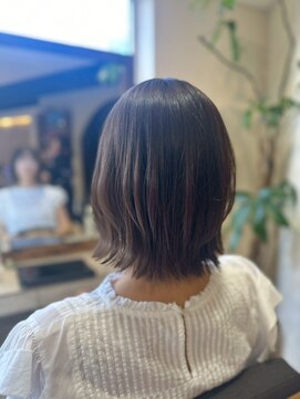 ヘアリゾート粋 ティガ 池袋店(tiga) ミディアムボブ/シアーブラウン/艶髪