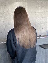 ウル 岡山駅店(ULu.)&nbsp;ハイライトハイトーンダブルカラー20代30代40代前髪長めULu