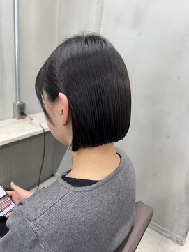 ピンク バイ アンジェリカ 瓢箪山店(PINQ by ANGELICA) #PINQ　#ぷつっとボブ　#ミニボブ