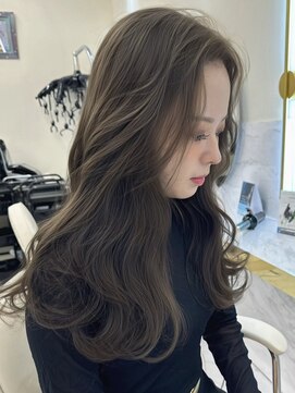 シェノン サントル(CHAINON CENTRE) 梅田/黒髪/クラゲヘアー/オリーブグレー/小顔/ココアベージュ