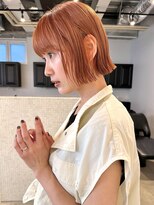 ディッセンバー 渋谷(December)&nbsp;ボブ/オレンジベージュ/コーラルオレンジ/ハイトーンカラー
