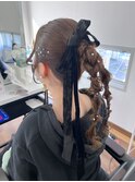 Wedding前撮りヘアセット