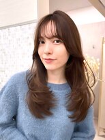 アンフィニー 銀座(ANFINI)&nbsp;前髪/顔まわり小顔/大人レイヤー/レイヤーカット/丸顔/面長/銀座