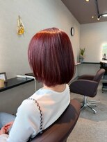 パーミルヘアーピピ(permille hair pipi)&nbsp;カシスレッド×ボブ