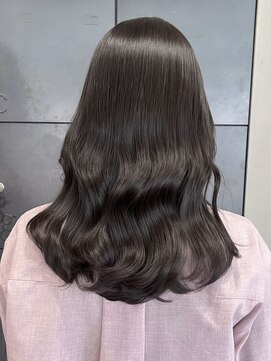 ヘアー アイス ルーチェ(HAIR ICI LUCE) ブリーチなしグレージュラベンダーブルーベリーカラー/今枝