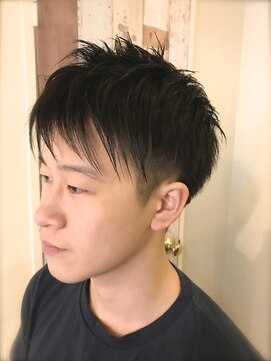 ツネ ヘアアンドヘッドスパ(TsuNE hair&head spa) 【TsuNE】好感度アップ毛流れツーブロックショート