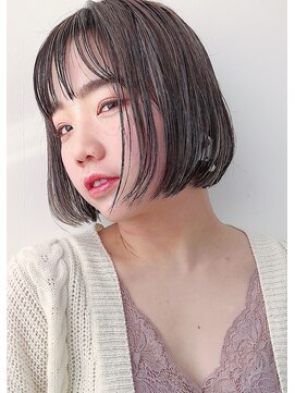 ヘアメイクエイト 丸山店(hair make No.8) 【担当＊岩切祐樹】ミニボブ×ハイライトカラー