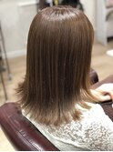 切りっぱなしボブ☆グレージュ