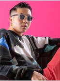 七三サイドパートショート大人黒髪トラッド