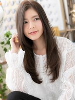 カバーヘア ブリス 戸田公園西口店(COVER HAIR bliss)&nbsp;アシンメトリーワンレン黒髪ストレ-トa戸田公園20代30代40代!