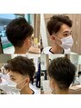 アッシュ 立川店(Ash) くせ毛風メンズツーブロックショートスタイル爽やかに！