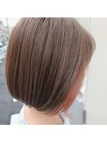 シュア(sure)&nbsp;スタンダードボブ　インナーカラー　ピンクベージュ