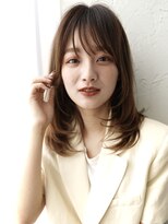 エル 横浜(eL)&nbsp;【eL 横浜】顔まわりレイヤー　小顔カット　セミディ　(大島)