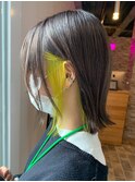切りっぱなし　ライムカラー