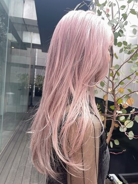シェリ ヘアデザイン(CHERIE hair design) 淡いホワイトピンク