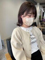 ツキ 横浜店(tuki)&nbsp;ケアブリーチインナーカラーイヤリングカラーショートボブ