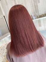 ラグーン(LAGOON)&nbsp;韓国ヘア/カシスレッド/ベイビーピンク/ストレートヘア
