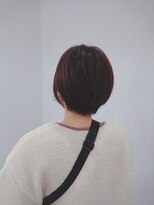 エイムヘアメイク 舟入店 透け感ミント＋ショート