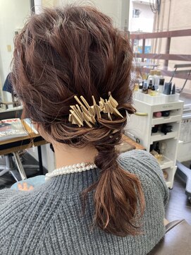 リジョイスヘア(REJOICE hair) 【REJOICE hair】ゆる編み下ろしスタイル☆