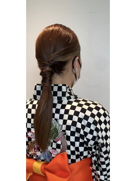 ゼストプラス(ZEST plus) 浴衣タイトポニーアレンジ