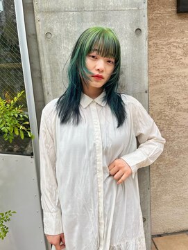 アルカナ 明治神宮前原宿(ARCANA) 前髪　マルチボブ　ピンクベージュ　インナーグレージュ　ウルフ