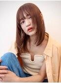 【ne ' by MAULOA】フェイスレイヤー オレンジブラウン