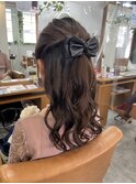 ハーフアップセット