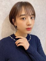 エニ 自由が丘(ENi)&nbsp;黒髪/グレーベージュ/レイヤーロング/前髪パーマ[自由が丘駅]