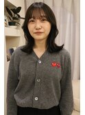 【Eleanor梅田】韓国風暗髪ヘアミディアムスタイル
