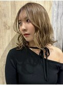【 鎖骨ミディアム ×  ブラウンベージュ 】 浅野美紀