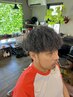 メンズツイストパーマ＋カット　￥11500→￥10500