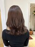 【平日12時～17時限定】カット+艶カラー+スタイリング　￥9200