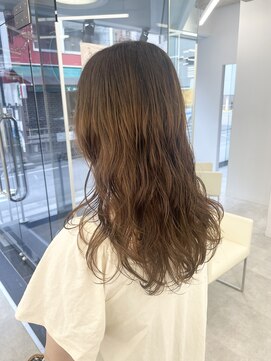 ブラウン(Brown) コテ巻き風デジタルパーマ