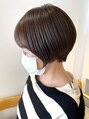 スリー ナカノシマ(three. Nakanoshima) ブリーチしない白髪ぼかし/髪質改善ストレート/ショートカット