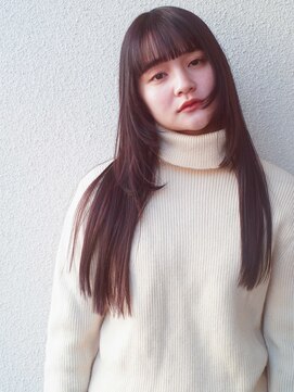 レジュアル(RESSUAL) 黒髪ボブルフネビージュ小顔ヘアワンレン