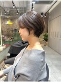 ウェーブミディアム似合わせカットメルティカラーショート/横浜