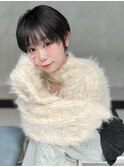 ☆ヌーディカラー/小顔ヘア/大人ボブ/前下がりレイヤーボブ