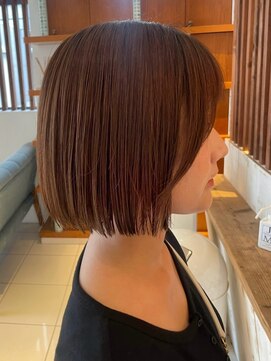 ミスト(mist) 〔mist：Yoshimi〕　ぱっつんボブ/アプリコットオレンジ　#272