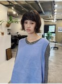 レイヤーボブ/ショートボブ/ニュアンスパーマ/顔周り/20代30代