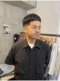 メンズカットクロップニュアンスパーマソフトフェード