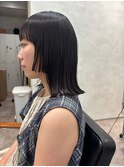 顔周りカット/ミディアムボブ