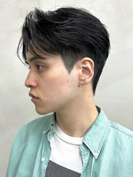 ニコ トウキョウ 渋谷(nico TOKYO) メンズセンターパートニュアンスパーマ毛流れ縮毛矯正刈り上げ