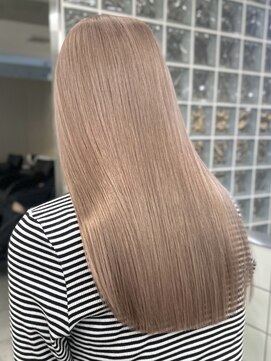 サンクマーケット 渋谷(cinq MARKET) 渋谷ブリーチカラーハイトーンカラーミルクティーベージュ30代