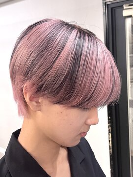 アイトーキョー 渋谷(AI TOKYO) ローライト/シースルーマッシュ/ホワイトピンク/デザインカラー