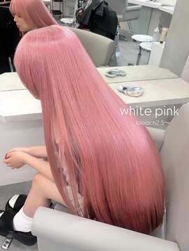 ベレーザ 渋谷(BELEZA) 16634髪質改善ホワイトピンクブリーチラベンダーピンクロング