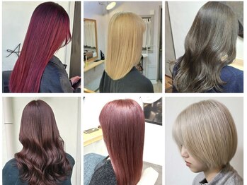 アメリラブ(ameri love)の写真/お肌の色や髪の状態に合わせてカラー剤を選定◇豊富な種類の薬剤であなたにぴったりのカラーをご提案◎