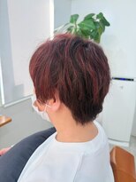 シーバイトリコ 市川(SEA by tricot)&nbsp;白髪ぼかしハイライト/ボルドーレッド