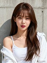 エイチ ウルフカット 大阪梅田(811)&nbsp;レイヤーボブヘアカラーバレイヤージュ50代くるみちゃんヘア