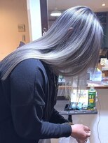 ブレイズヘアー(BLAZEhair) 【極上のハイトーン】ホワイトバレイヤージュ×ブリーチ2回