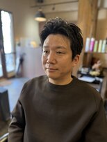 クラッキ ヘアークリエイション(CRAQUE hair creation)&nbsp;爽やかアップバングのメンズショート